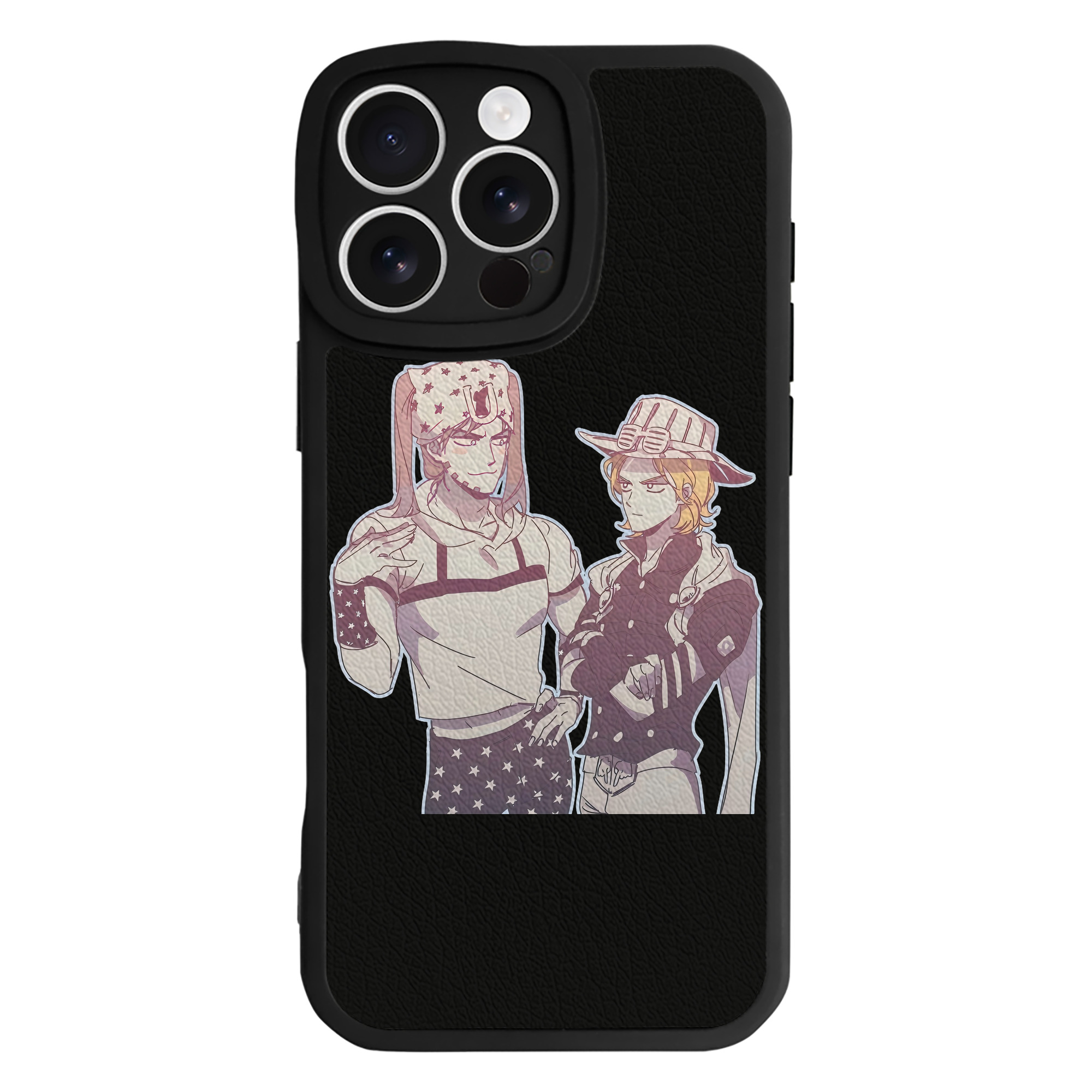（画像用） ジョジョの奇妙な冒険 JoJo's Bizarre Adventure 【iPhone 16シリーズ対応】シリコンスマホケース（レザー調） 材質：シリコン